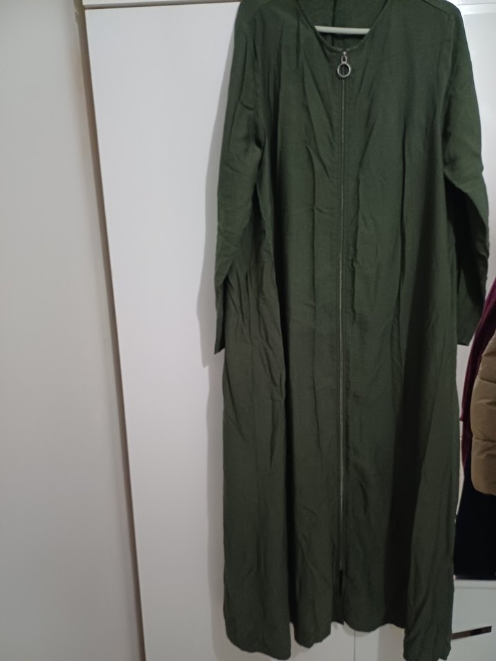 LCW Kadın Uzun Keten Ferace - Görsel 2