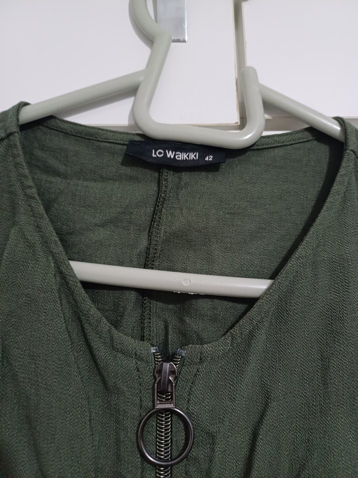 LCW Kadın Uzun Keten Ferace - Görsel 3