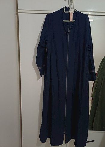 LCW Grace Lacivert Uzun Kollu Ferace - Görsel 2