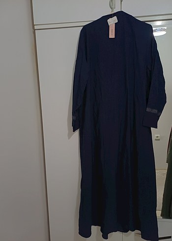 LCW Grace Lacivert Uzun Kollu Ferace - Görsel 4
