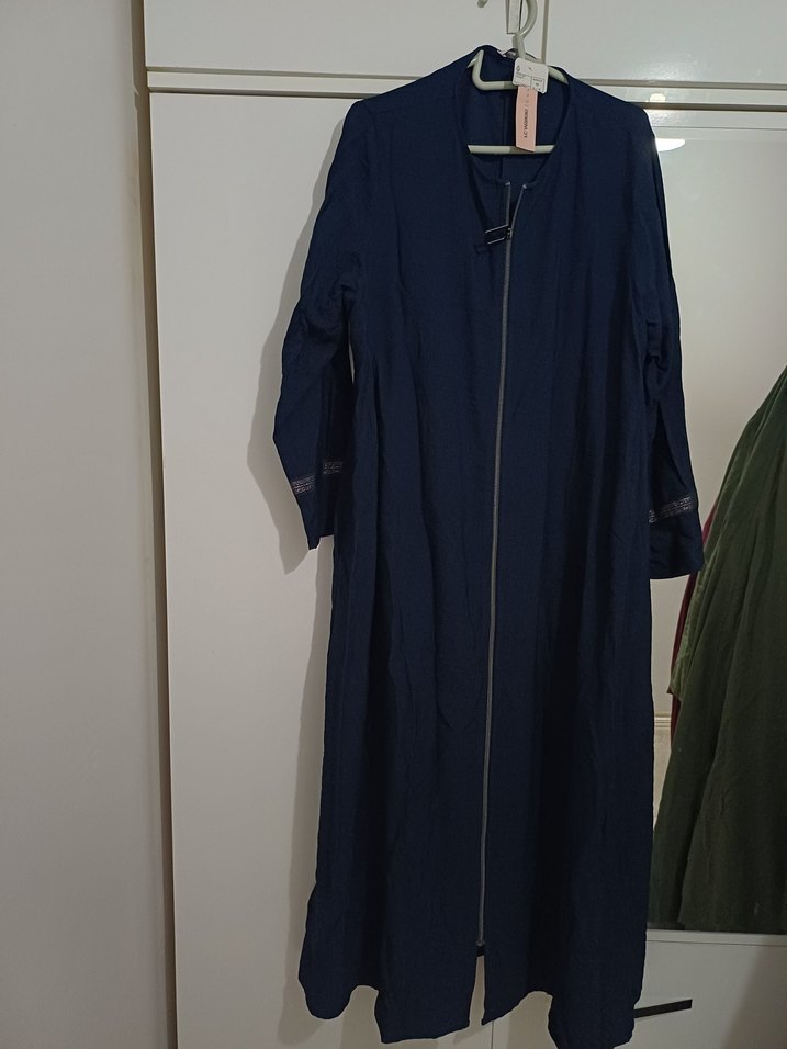 LCW Grace Lacivert Uzun Kollu Ferace - Görsel 2