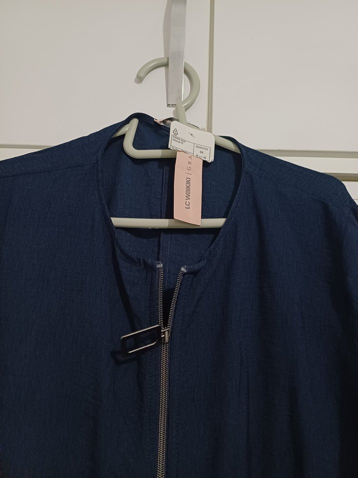 LCW Grace Lacivert Uzun Kollu Ferace - Görsel 3