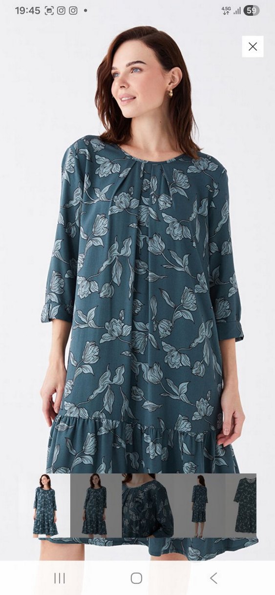 Bohem Tarzı Midi  Elbise - Görsel 2