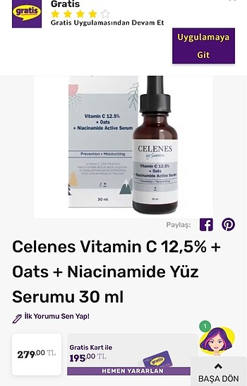  Beden Renk Yüs Serumu C vitamini 