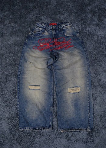 Bershka Jaded London Nakis Detay Baggy Pant