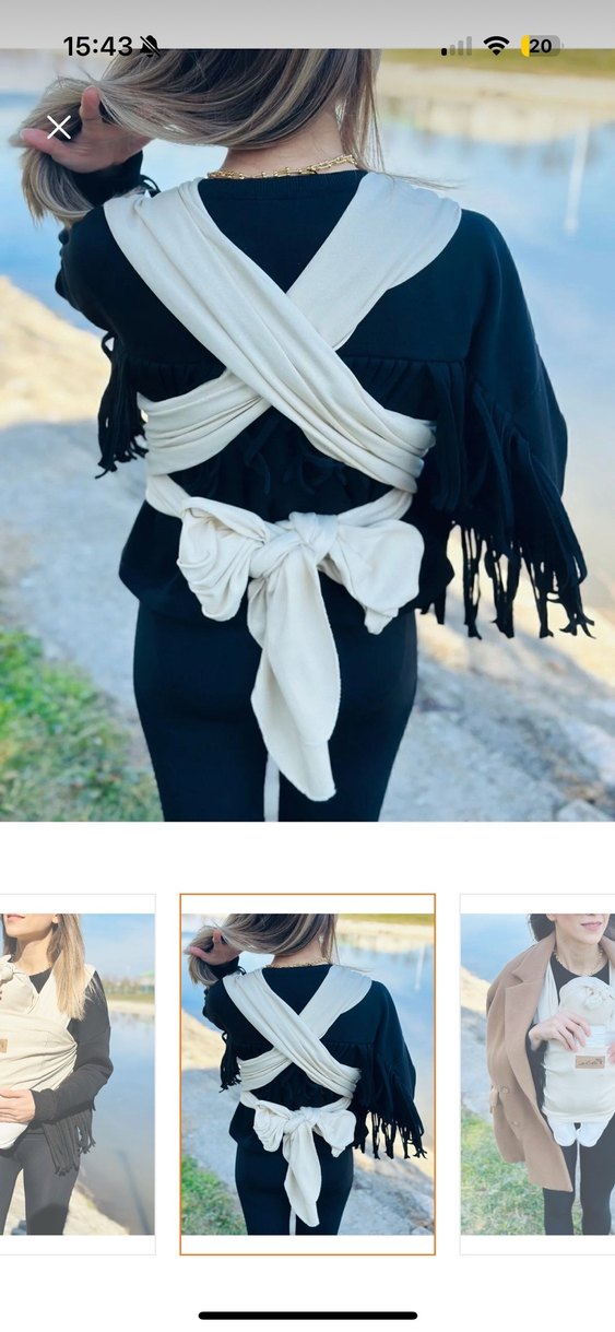 Bej Renkli Bebek Kanguru - Görsel 2