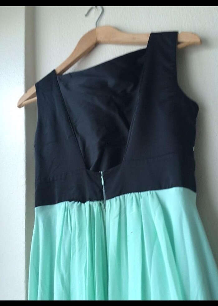 Su yeşili abiye  - Görsel 4