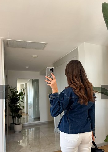 Dilvin Kadın Mavi Denim Düğmeli Ceket