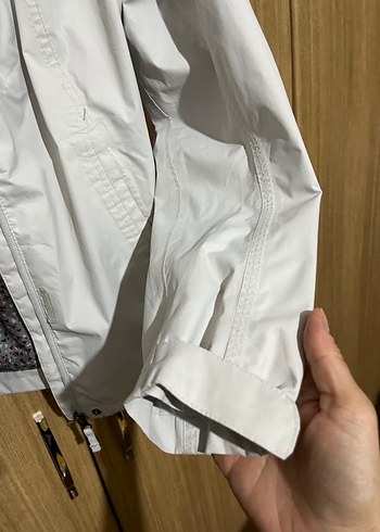 s Beden gri Renk Fermuarlı Kadın Ceket/ Rüzgarlık