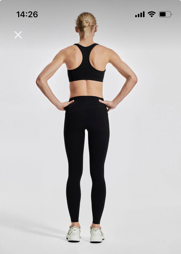 Siyah Dikişsiz Spor Tayt - Görsel 4