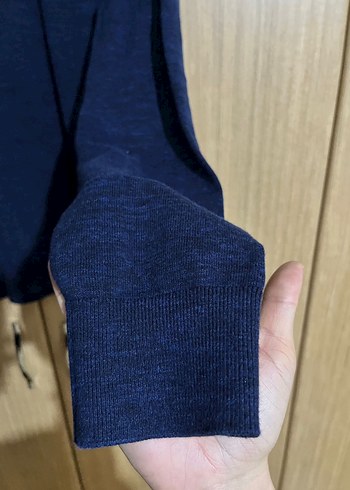 Erkek Gri İnce Triko Sweatshirt - Görsel 5