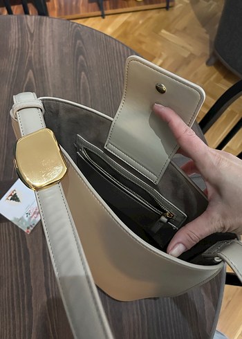 Gold tokalı zara kol çantası - Görsel 5