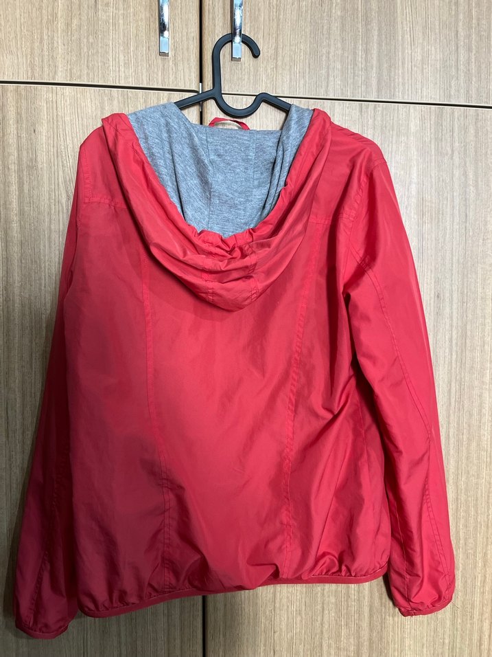 Kırmızı Fermuarlı Kadın Ceket - Görsel 2