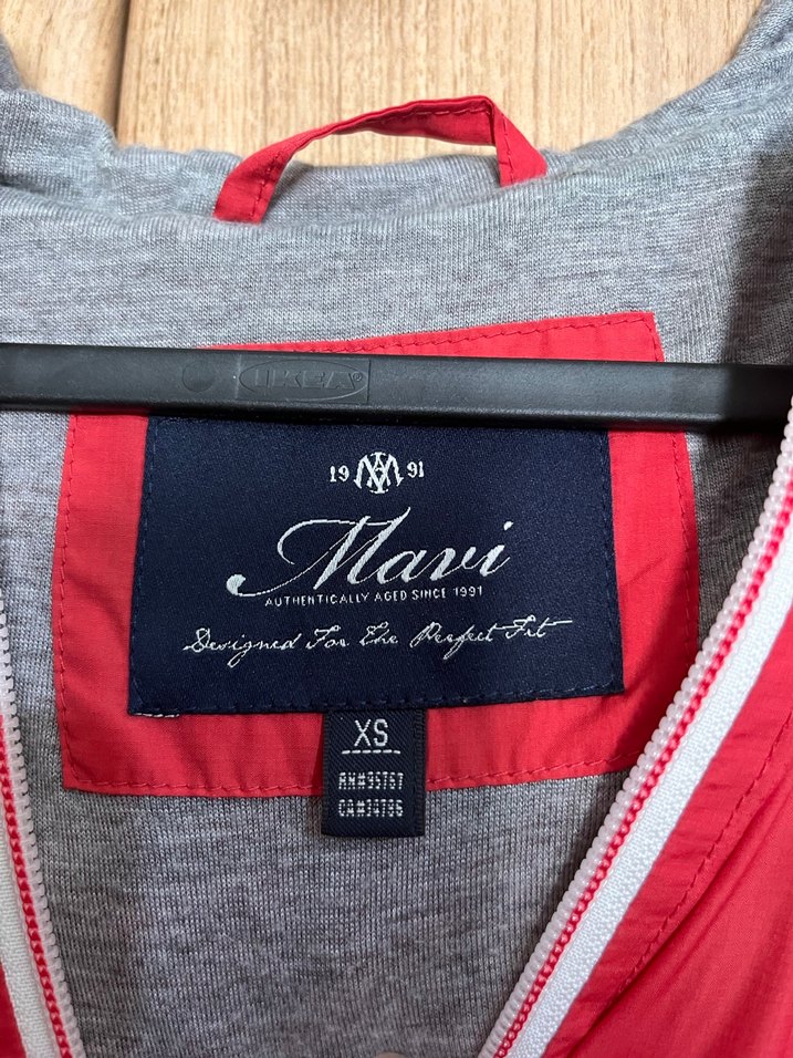 Kırmızı Fermuarlı Kadın Ceket - Görsel 4