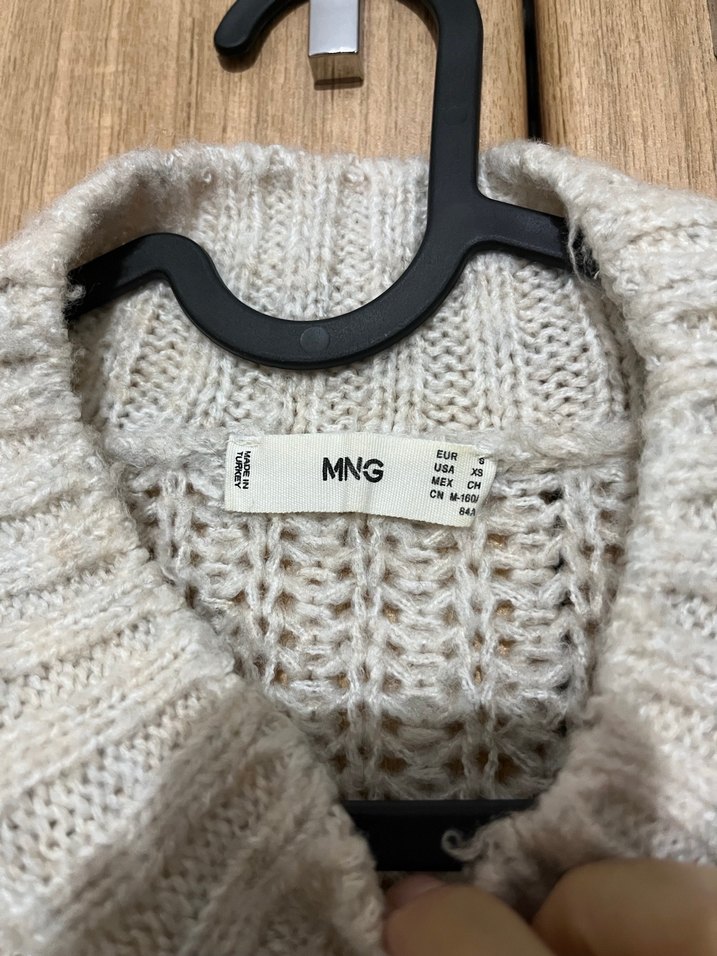 Gri Örgü Salaş Kadın Kazak - Görsel 3