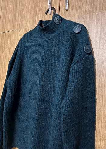 Koton Balıkçı Yaka Düğmeli Rahat Kesim Triko - Görsel 6