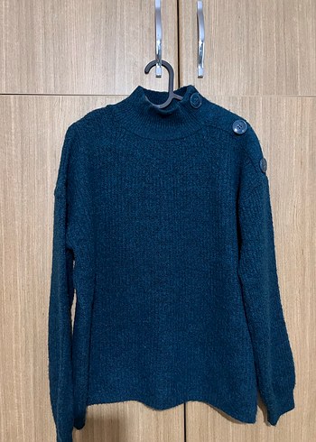 Koton Balıkçı Yaka Düğmeli Rahat Kesim Triko - Görsel 4