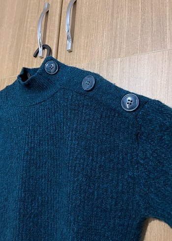 Koton Balıkçı Yaka Düğmeli Rahat Kesim Triko - Görsel 7