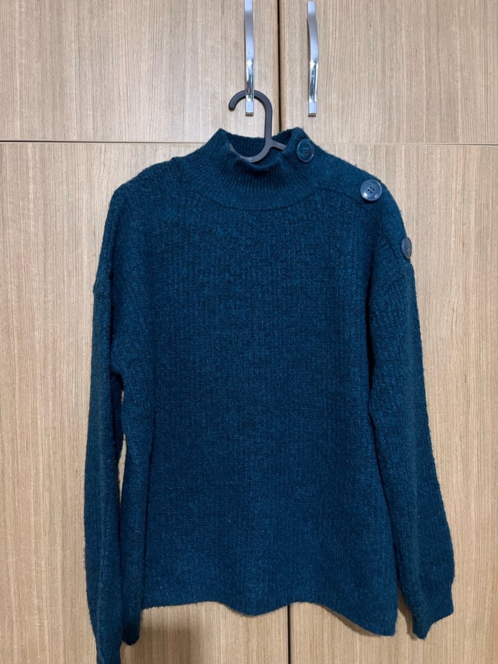 Koton Balıkçı Yaka Düğmeli Rahat Kesim Triko - Görsel 4