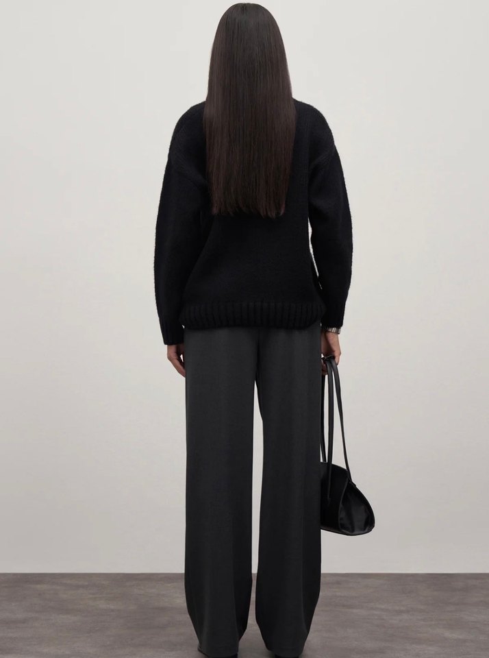 Yün karışımlı kazak - Görsel 3