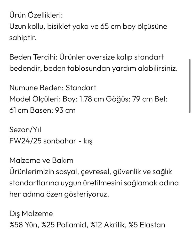 Yün karışımlı kazak - Görsel 4