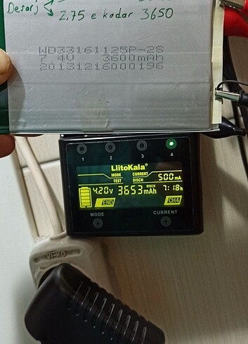 tablet vb yassı lityum pil 3600 mah