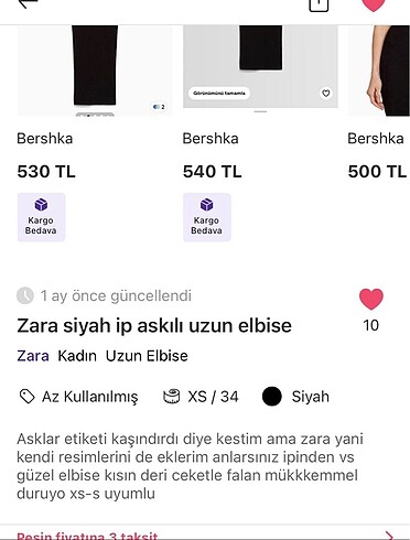 Zara Zara ince askılı elbise