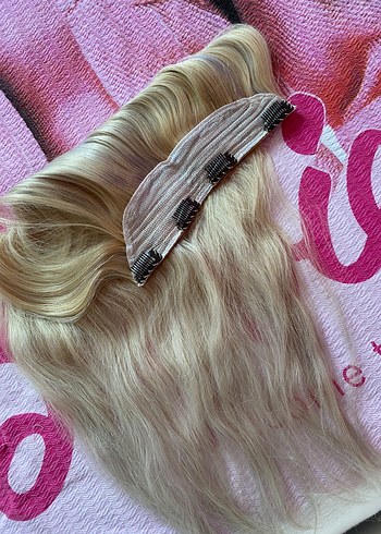 Gerçek Saç Yarım Ay Postiş - Görsel 4