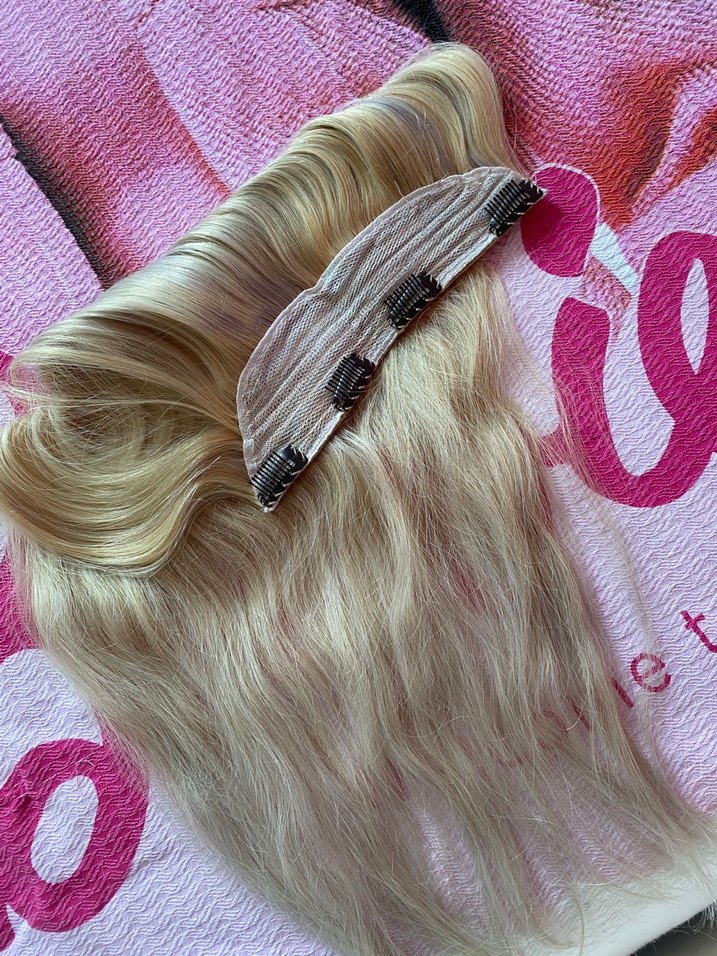 Gerçek Saç Yarım Ay Postiş - Görsel 4