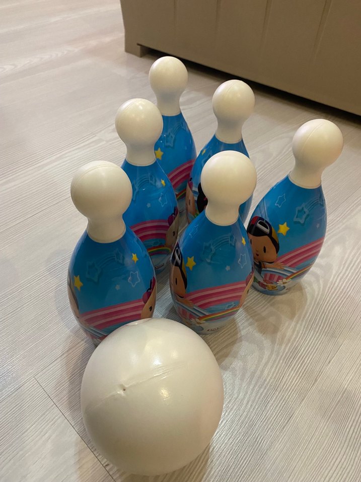 Renkli Mini Bowling Seti ve Topu Pepe Toyzz Shop Ürünü - Görsel 3