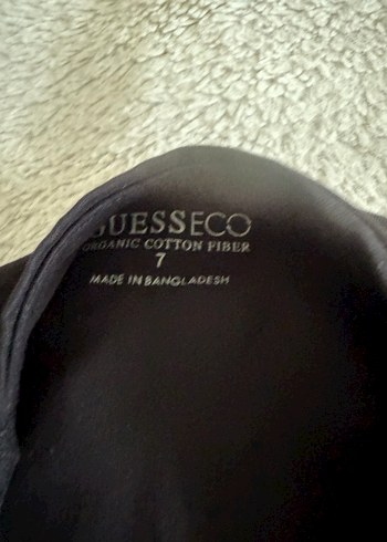 Guess 7 yas Siyah Uzun Kollu Kız Çocuk Tişört - Görsel 3