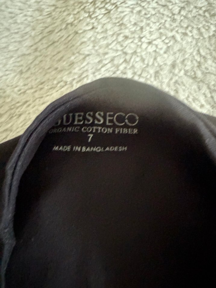 Guess 7 yas Siyah Uzun Kollu Kız Çocuk Tişört - Görsel 3