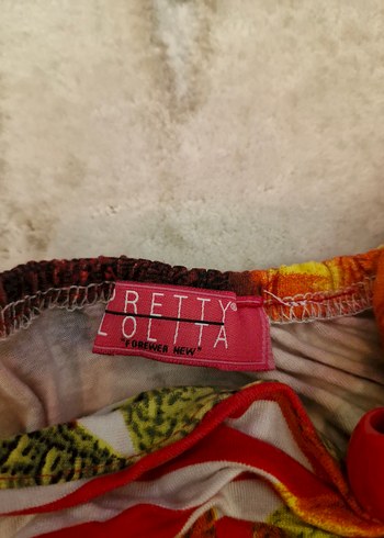 Ayçiçeği Desenli Renkli Elbise - Görsel 3