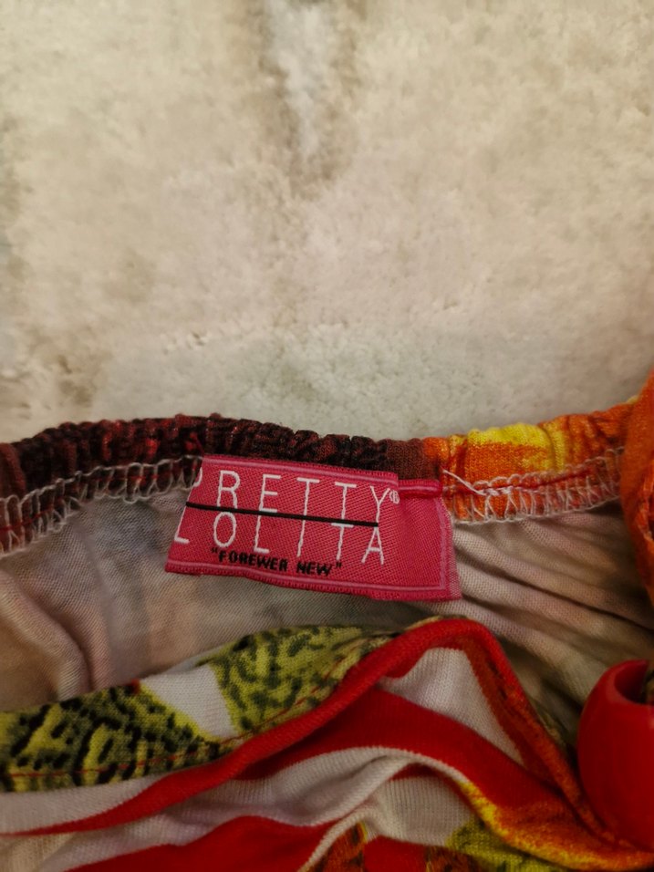 Ayçiçeği Desenli Renkli Elbise - Görsel 3