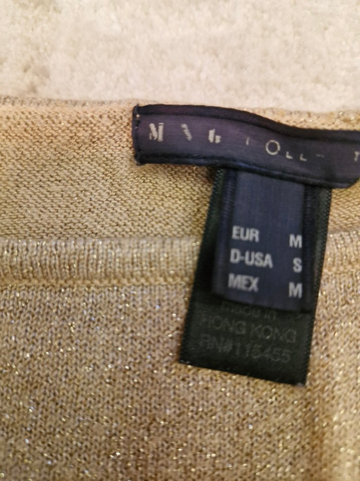 Bej Kısa Kollu Keten Kadın Tişört - Görsel 3