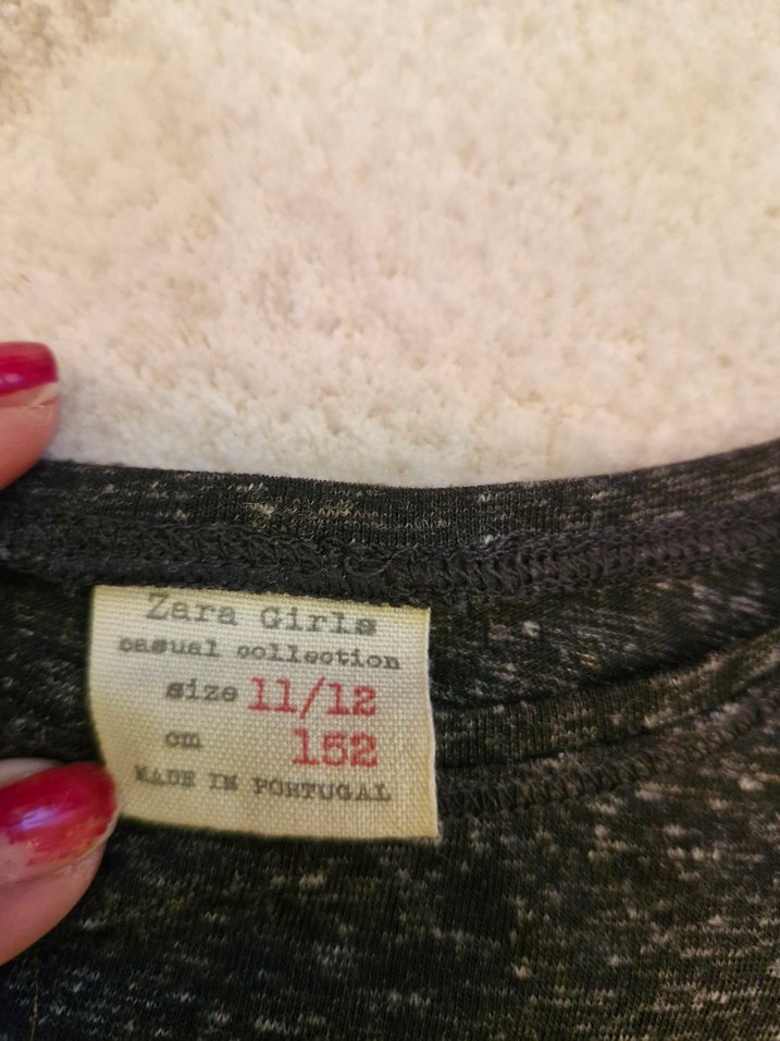 Nakışlı Zara Çocuk Uzun Kollu Bluz - Görsel 3