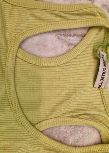 Kadın Bej Uzun Kesim Atlet - Görsel 3