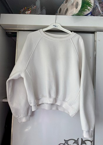Bershka Kadın Beyaz Oversize Sweatshirt