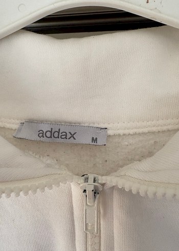s Beden Beyaz Yarım Fermuarlı Kadın Sweatshirt