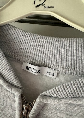 s Beden gri Renk Gri Fermuarlı Kadın Sweatshirt