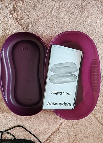  Beden mor Renk Tupperware mikrodalga saklama kabı