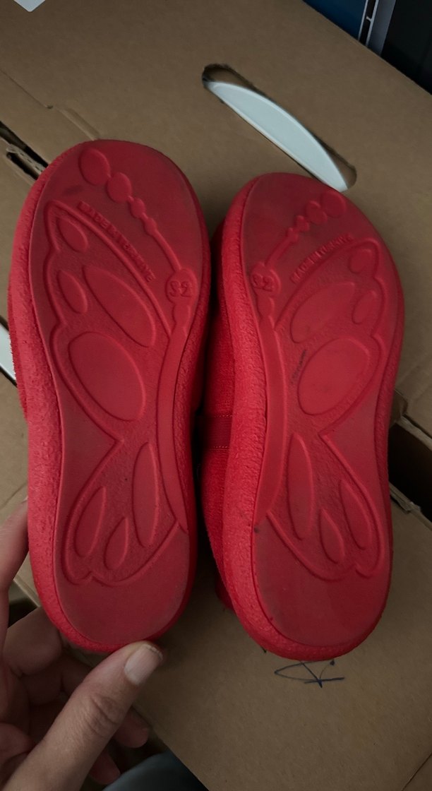 Kız Çocuk Kırmızı Minnie Mouse Ev Terliği - Görsel 2