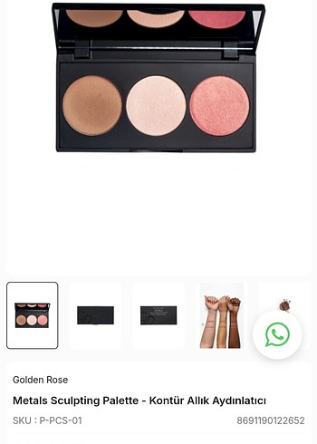 Beden Renk Golden Rose Yüz Paleti