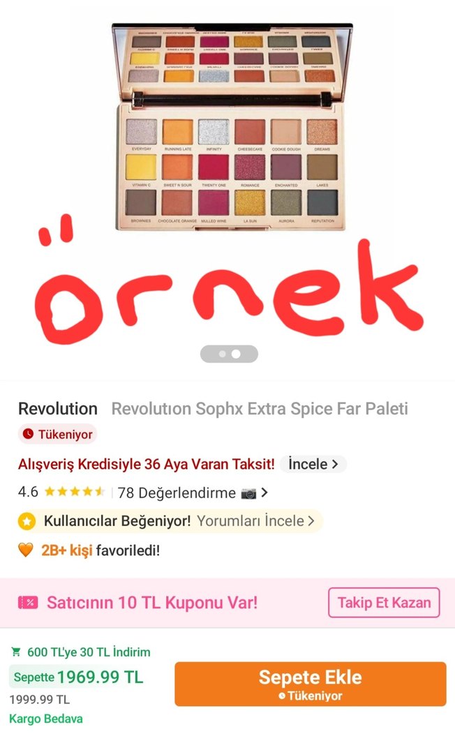 Revolution Sophx Extra Spice Göz Farı Paleti - Görsel 5