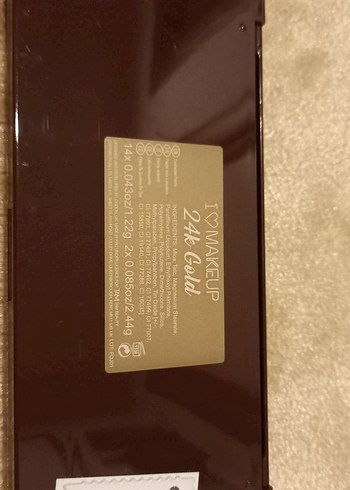 I Heart Revolution 24k Gold Göz Farı Paleti - Görsel 2