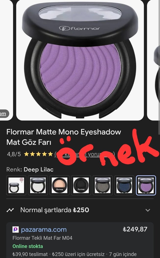 H&M, Note, Flormar Tekli Göz Farları - Görsel 5