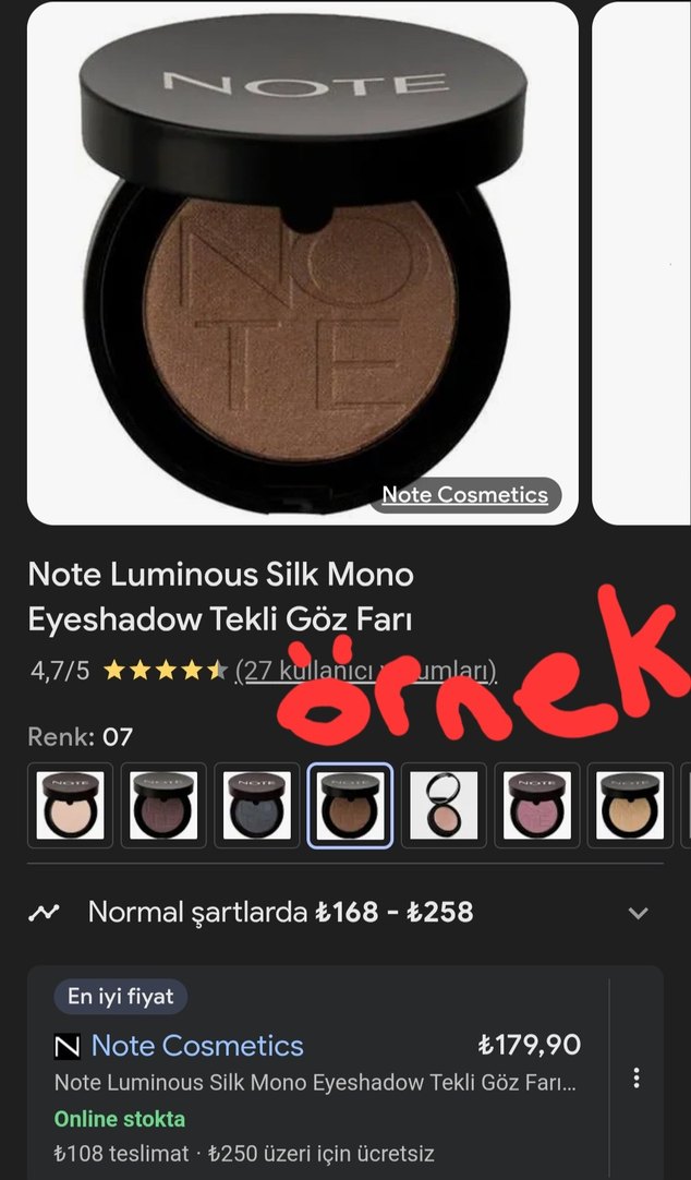 H&M, Note, Flormar Tekli Göz Farları - Görsel 4