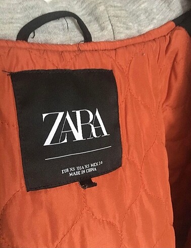 xs Beden siyah Renk Zara Kapüşonlu Siyah Oversize Bomber Ceket