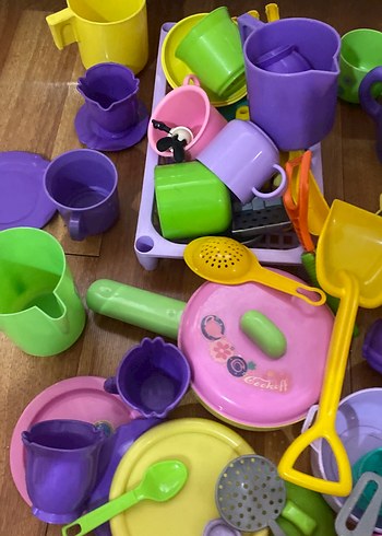 Renkli Plastik Oyuncak Mutfak Seti - Görsel 3