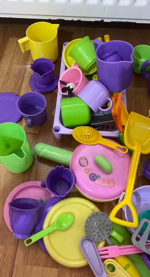 Renkli Plastik Oyuncak Mutfak Seti - Görsel 3